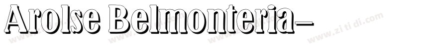 Arolse Belmonteria字体转换